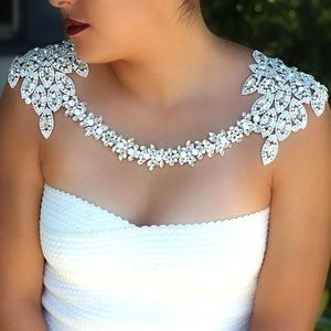 Bridal Crystal rhinestone shoulder necklace chain